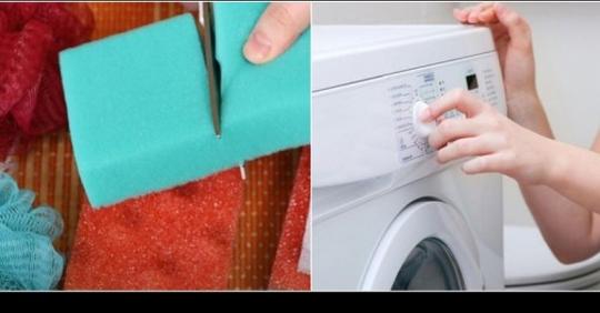 Защо винаги слагам гъба за чинии в барабана на пералнята – уникален битов трик