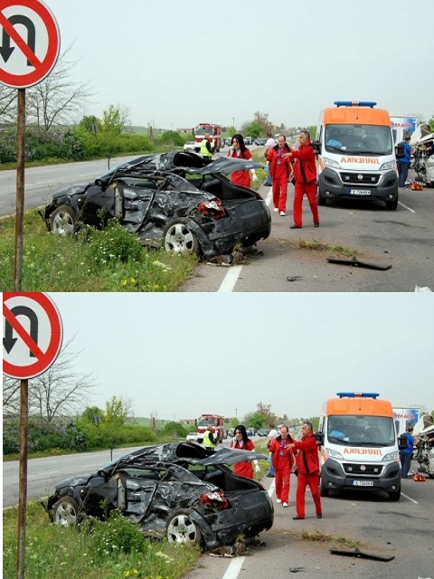 Двама младежи загиват в катастрофа, заради поглед назад