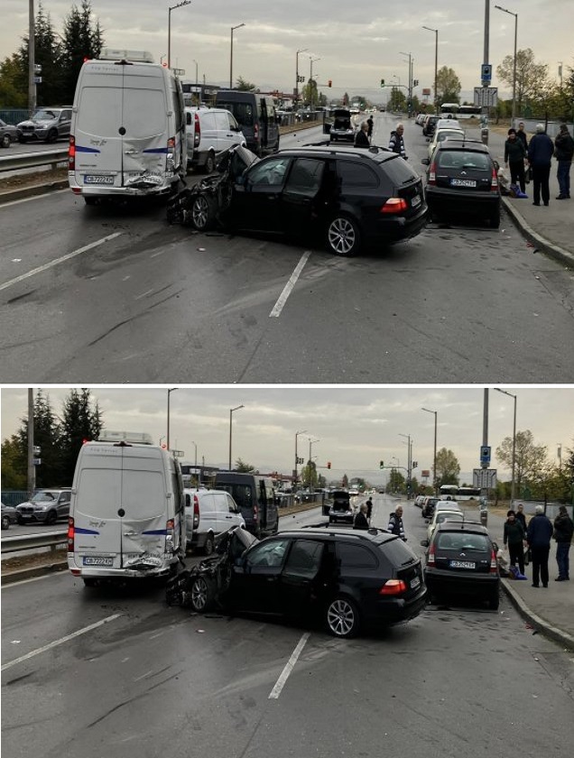 Извънредно! Тежка верижна катастрофа със загинал и много ранени