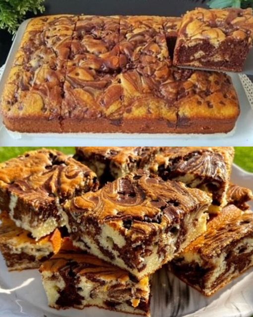 Бърз мраморен сладкиш – евтин десерт за всеки ден! Пухкав, сладък и супер лесен: