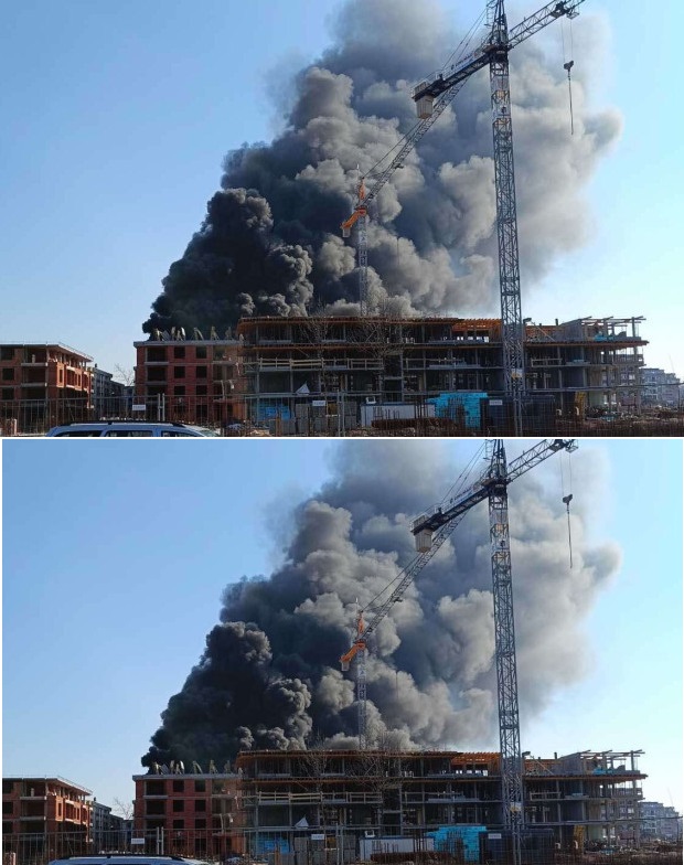 Извънредно! Голям пожар в Пловдив