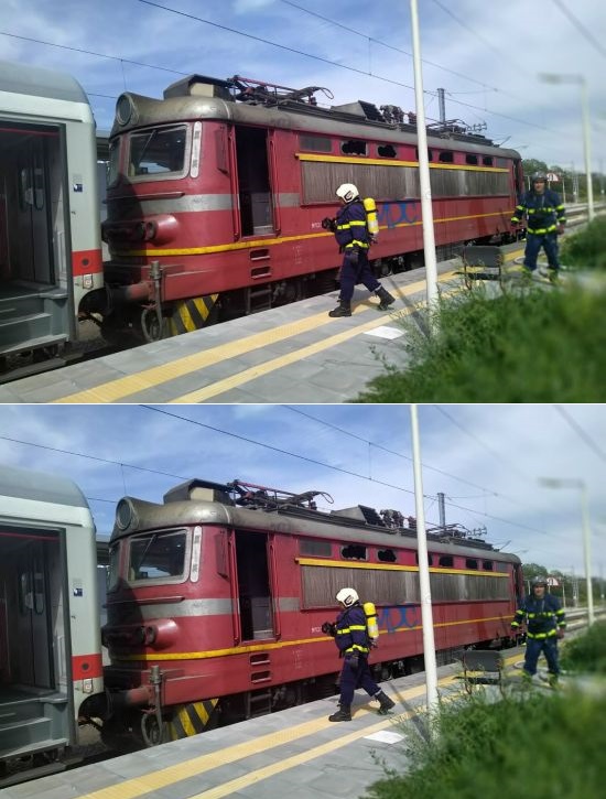 Извъредно! Локомотив удари пътнически влак с хора в Карнобат