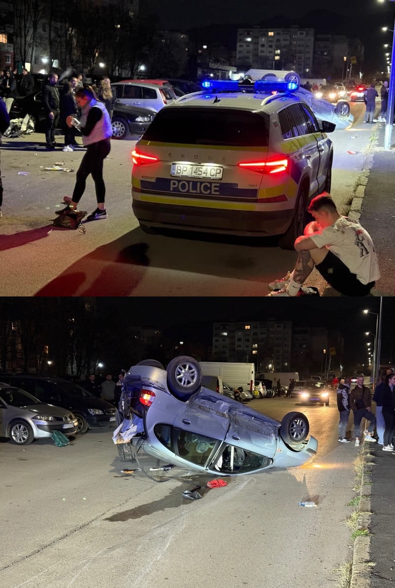 Среднощна каскада! Тежка катастрофа събуди Враца, линейка лети към болницата /снимки/