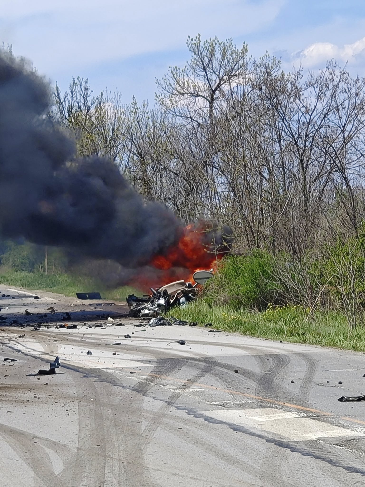 Тежка катастрофа край София, на мястото е открито обгоряло тяло (ВИДЕО)