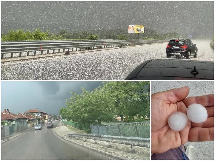 Градушка удари половин България, бурята се насочи към…