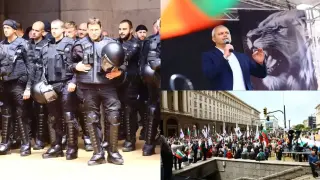 Костадинов зове за блокаж на НС, жандармерия обсади София Снимки