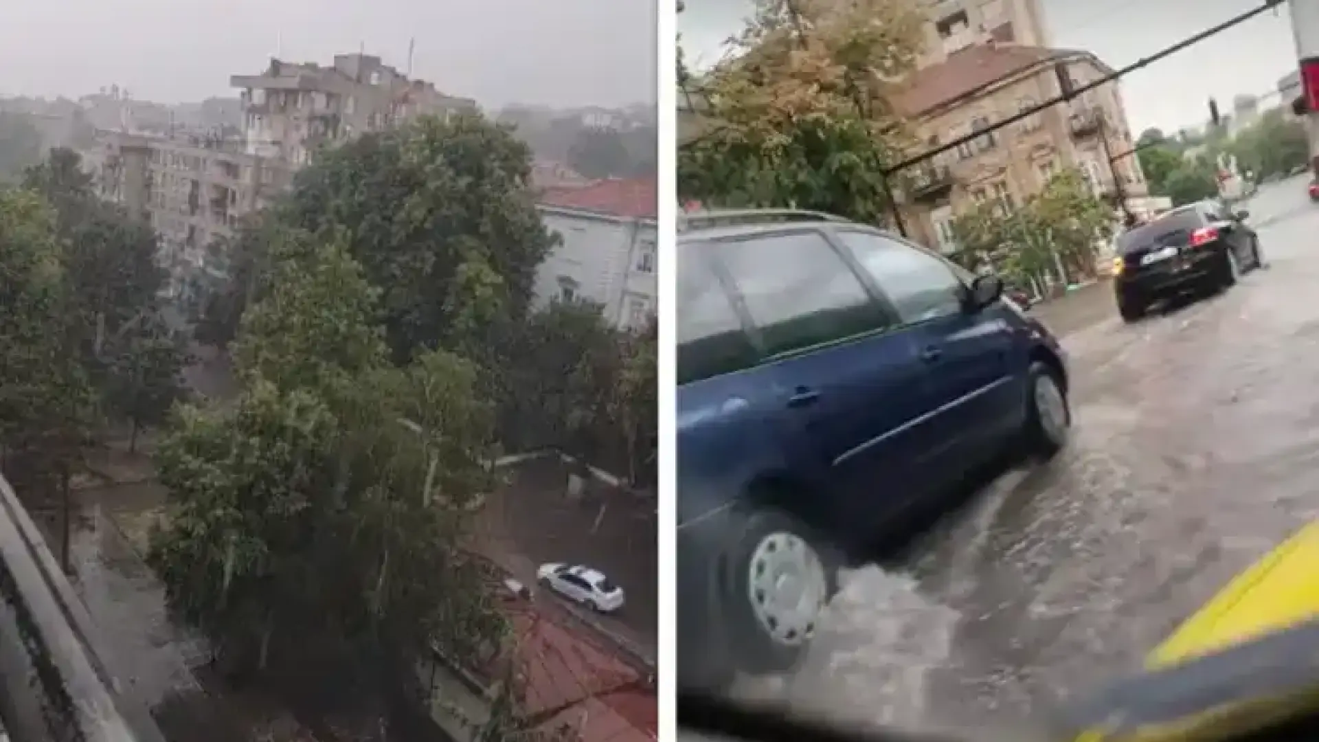 Библейска буря удари Северозапада: Лом е под вода, в Пловдивско е страшно! Видео