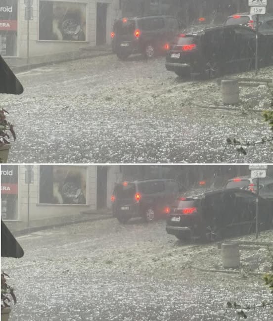 Мощна буря с градушка удари Северозападна България ВИДЕО