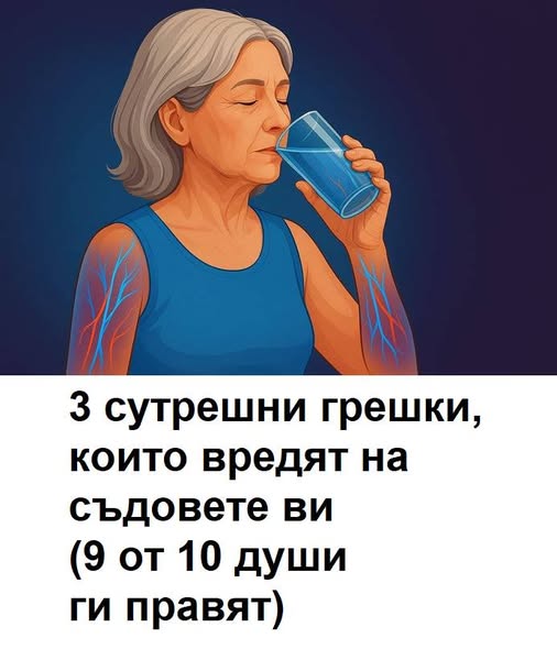 3 сутрешни грешки, които вредят на съдовете ви (9 от 10 души ги правят).
