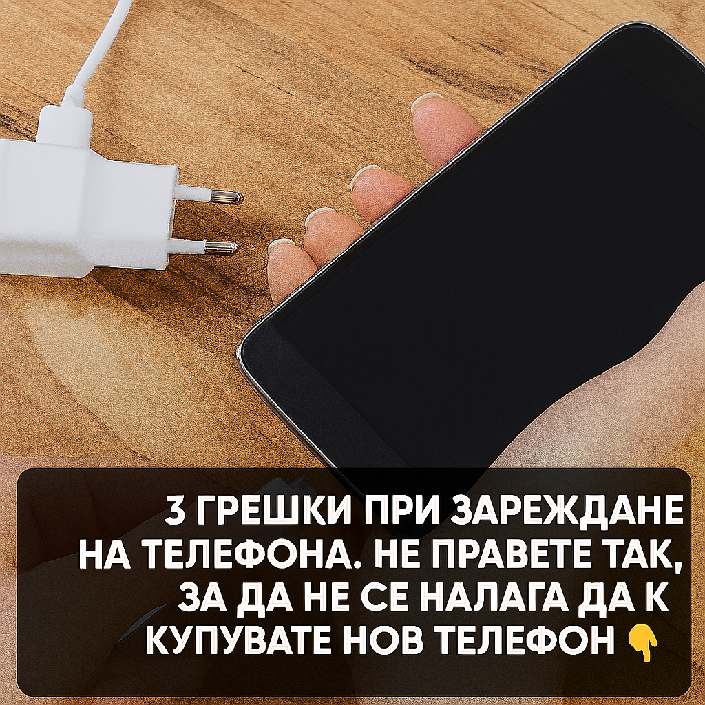 3 грешки при зареждане на телефона. Не правете това, за да не се наложи да купувате нов телефон.