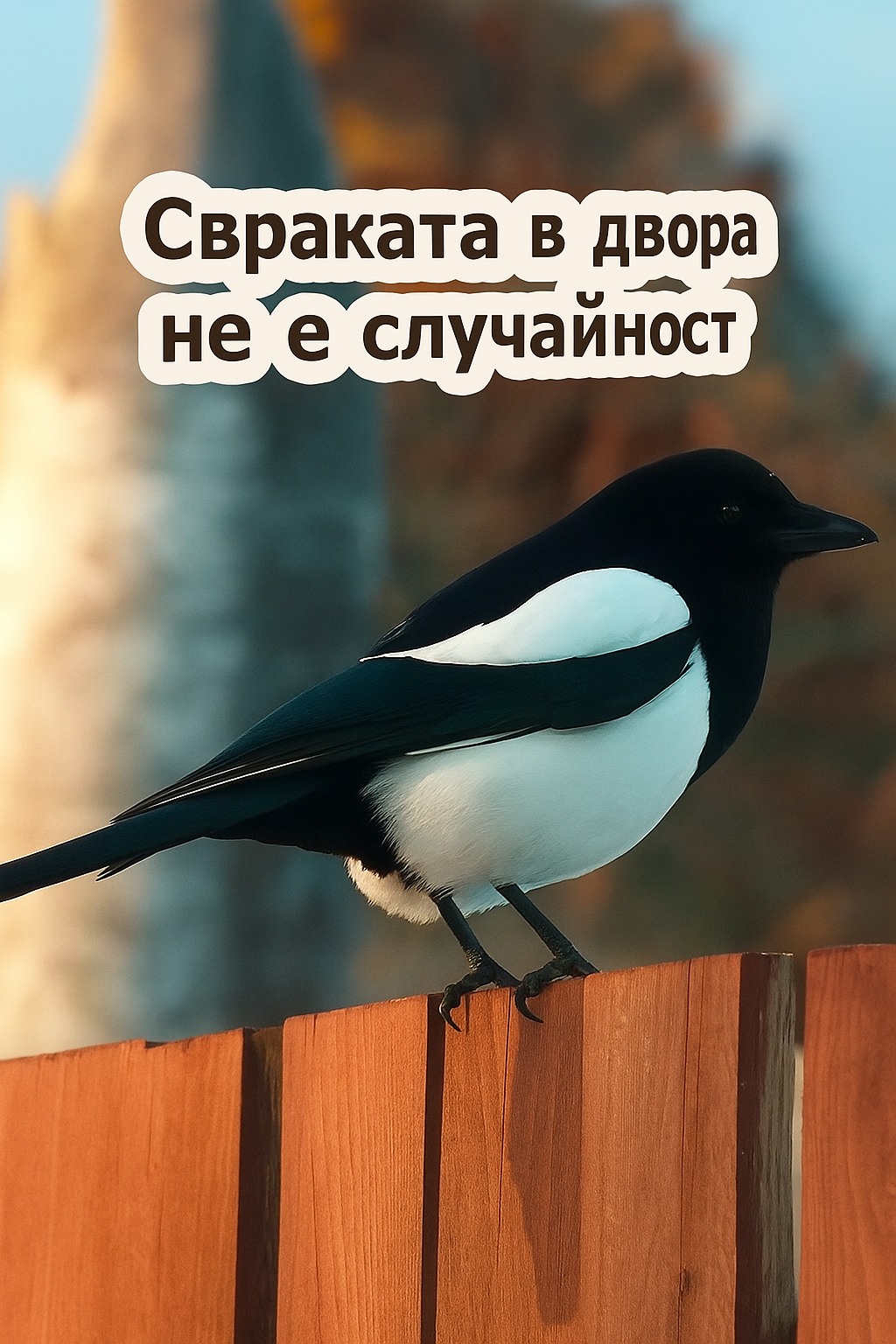 Свраката не идва случайно във вашия двор. На какво трябва да обърнат внимание стопаните