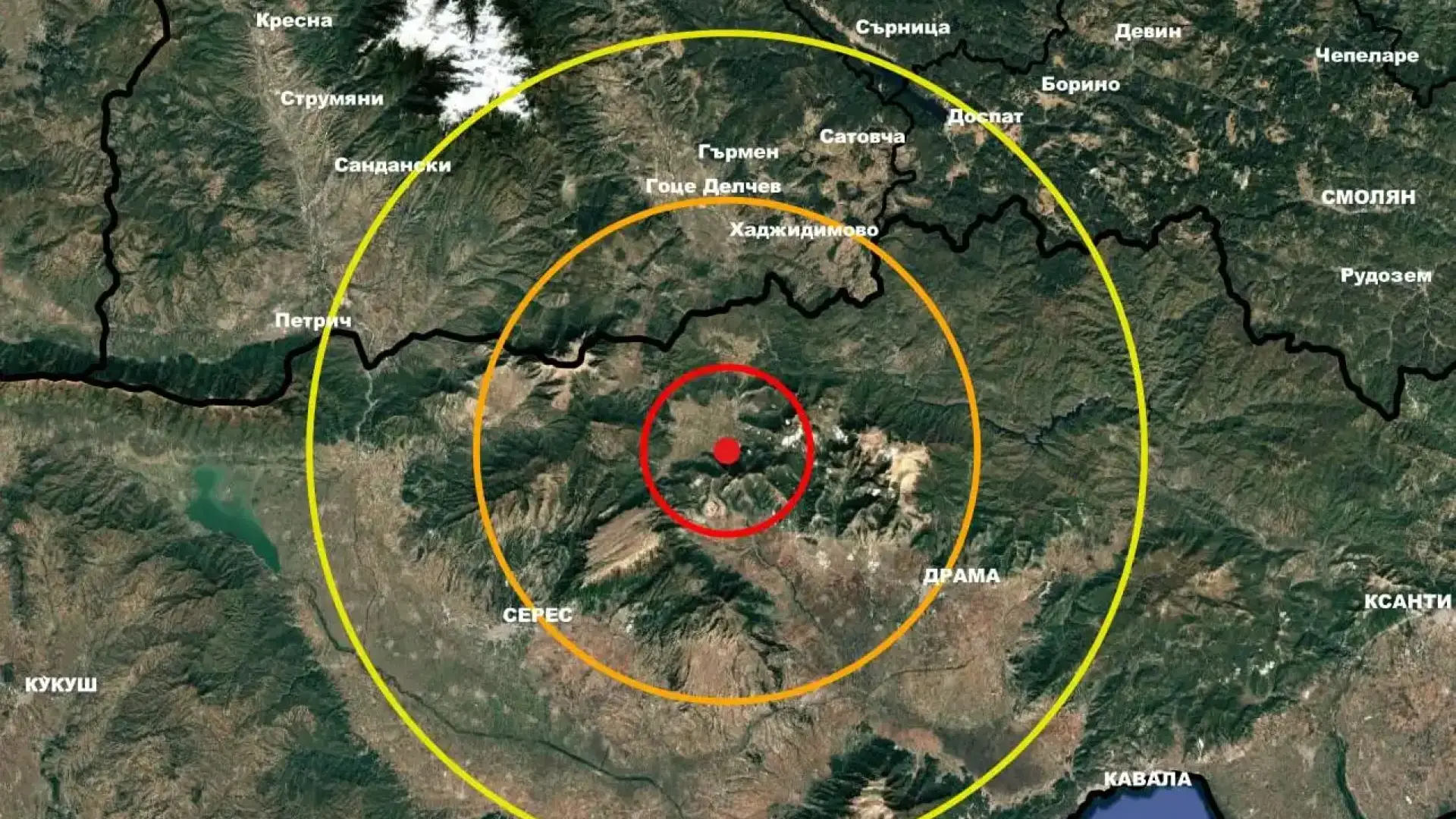 Силно земетресение в България