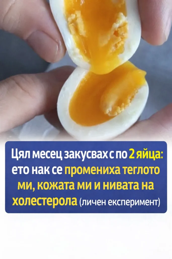 Цял месец закусвах с по 2 яйца: как се промениха теглото ми, кожата ми и холестеролът (личен експеримент)