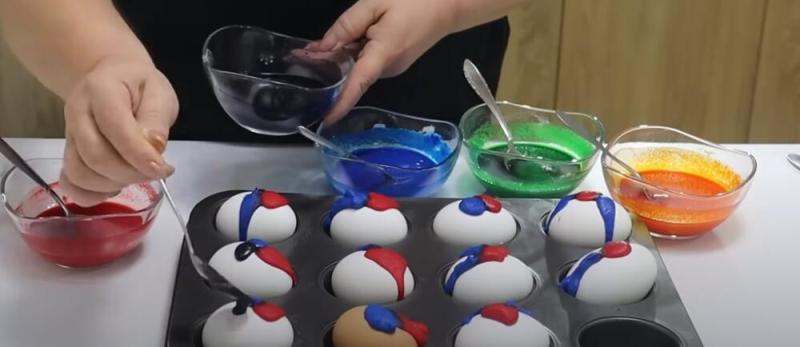 боядисване яйца със сода