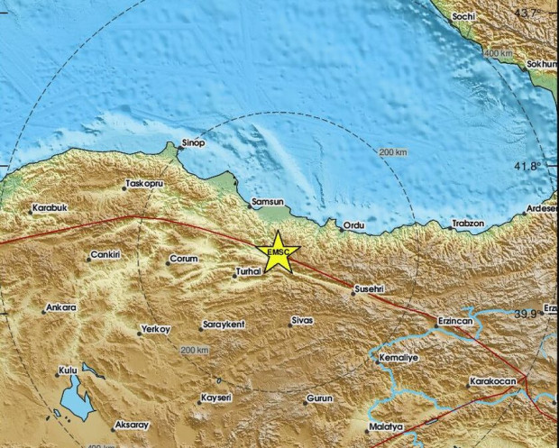 Силно земетресение удари току що