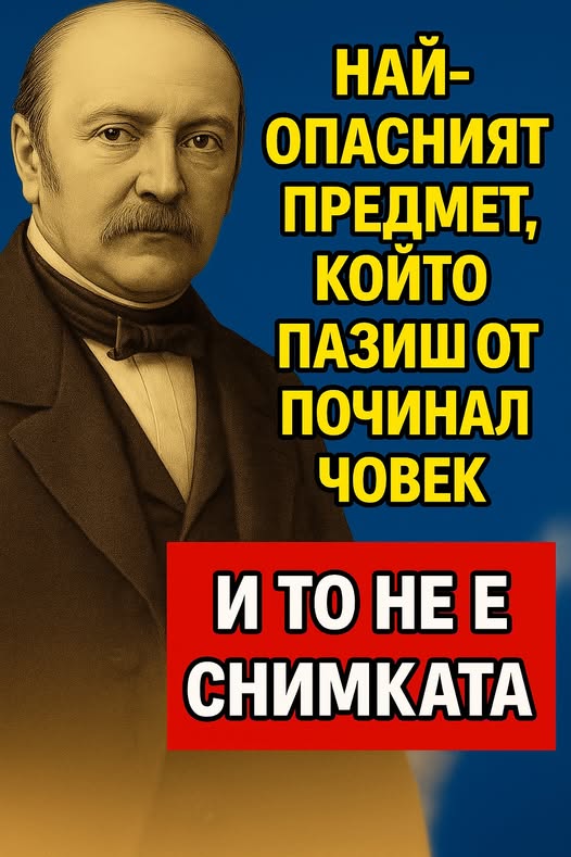 НАЙ-ОПАСНИЯТ ПРЕДМЕТ, КОЙТО ПАЗИШ ОТ ПОЧИНАЛ ЧОВЕК И ТО НЕ Е СНИМКАТА