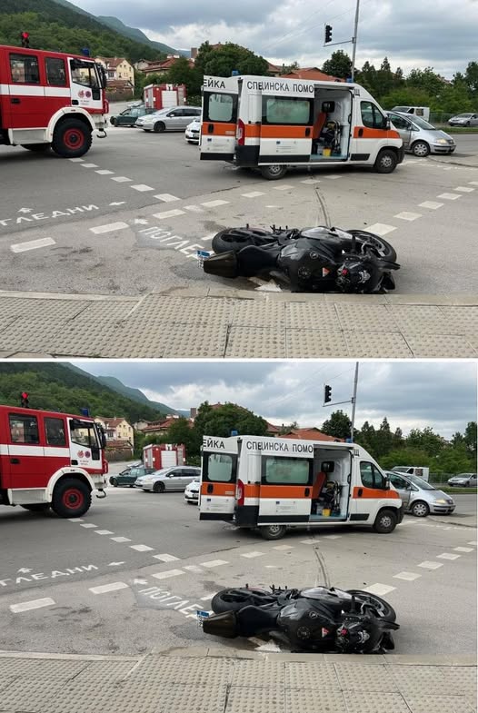 Извънредно! Зверска катастрофа с мотор току що…
