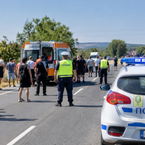 Двама загинали и двама ранени в тежка катастрофа край Сливен